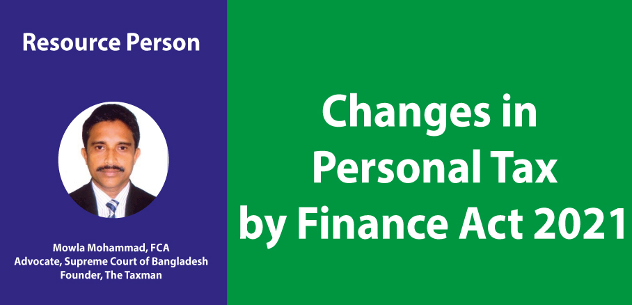Changes in  Personal Tax by Finance Act 2021